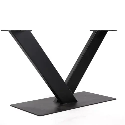 V poot met rechthoekige voetplaat